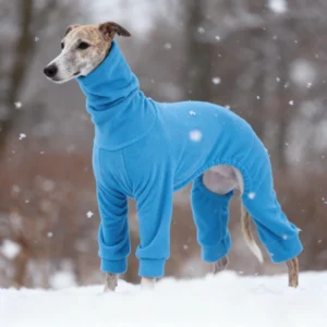 1pc Blue Polar Fleece Pet Clothing for Dogs Is Warm and Comfortable, Suitable for Dogs with Smaller Neck Widths and Greyhounds