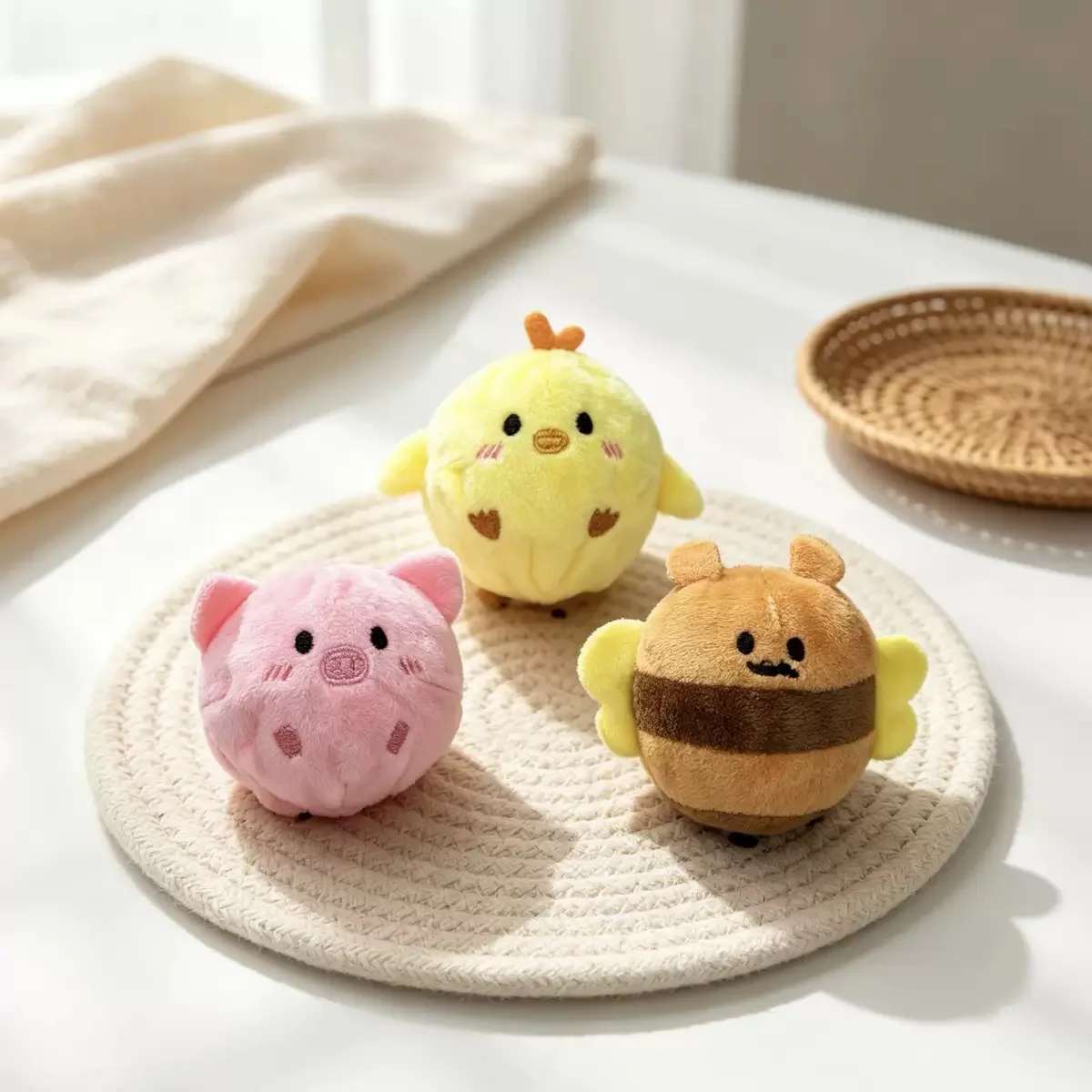 Squeaky Dog Chew Toy Plush Spiky Ball Interactive Training Dogs Toy Relief Boredom Molar Teeth Cleaning Puppy Toys Pets Supplies - Image 5