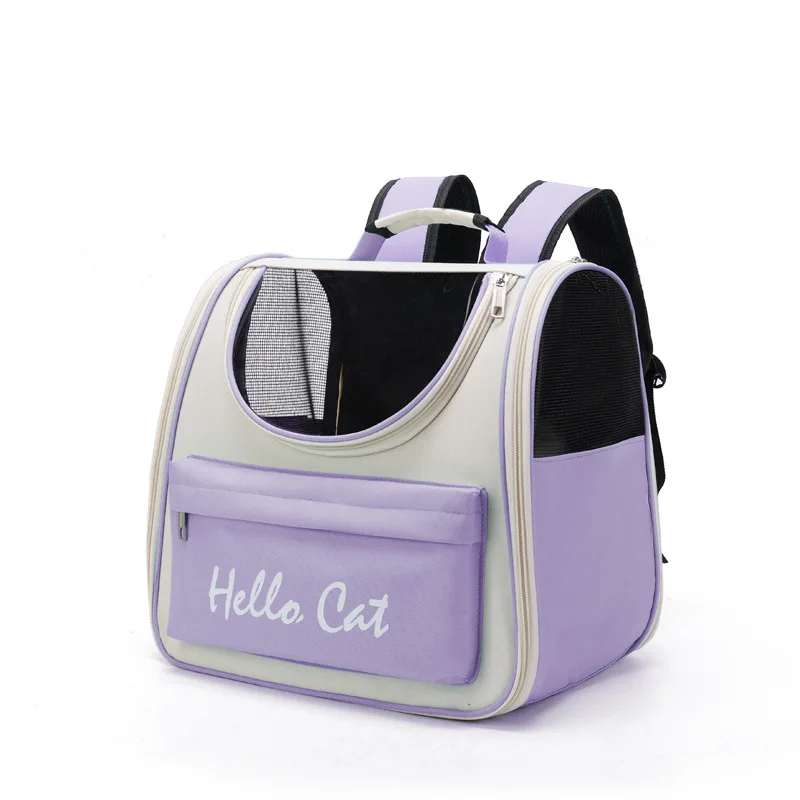 Stylish Foldable Pet Backpack, Breathable Comfort Shoulder Design, Portable Travel Carrier for Cats &Small Dogs - Image 5