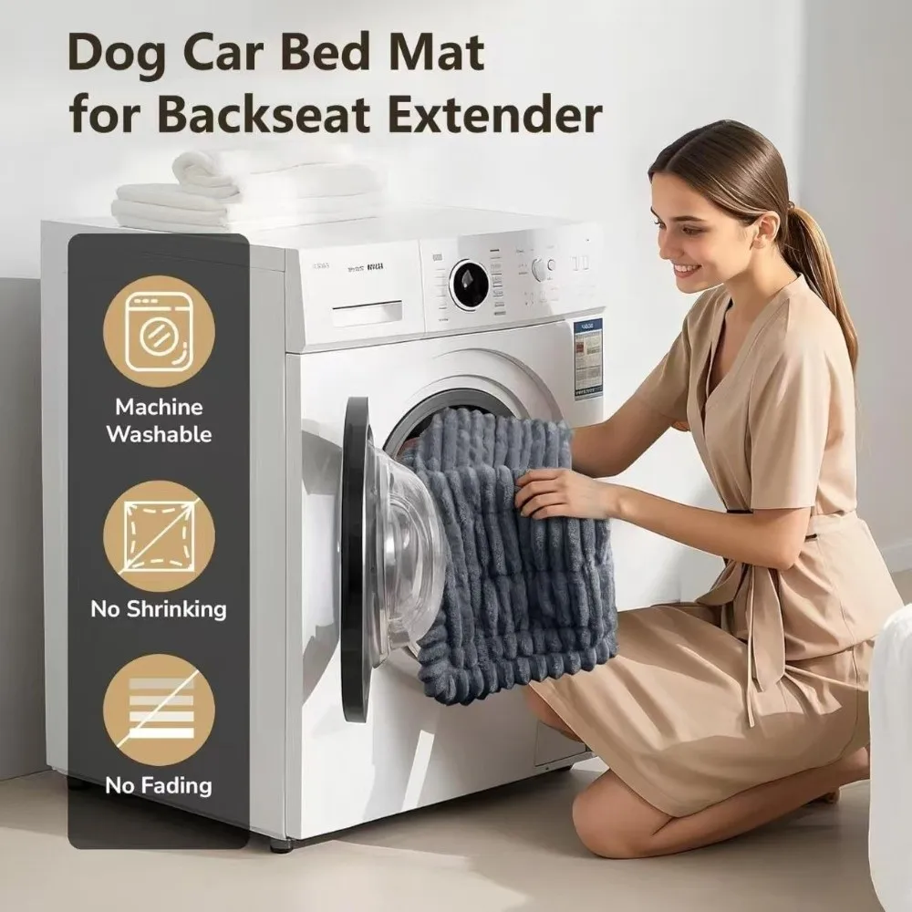 New Durable High Quality Multi-Purpose Backseat Pet Bed Mat Thick Breathable Plaid Dog Bed Washable Dog Car Seat Cover - Image 3
