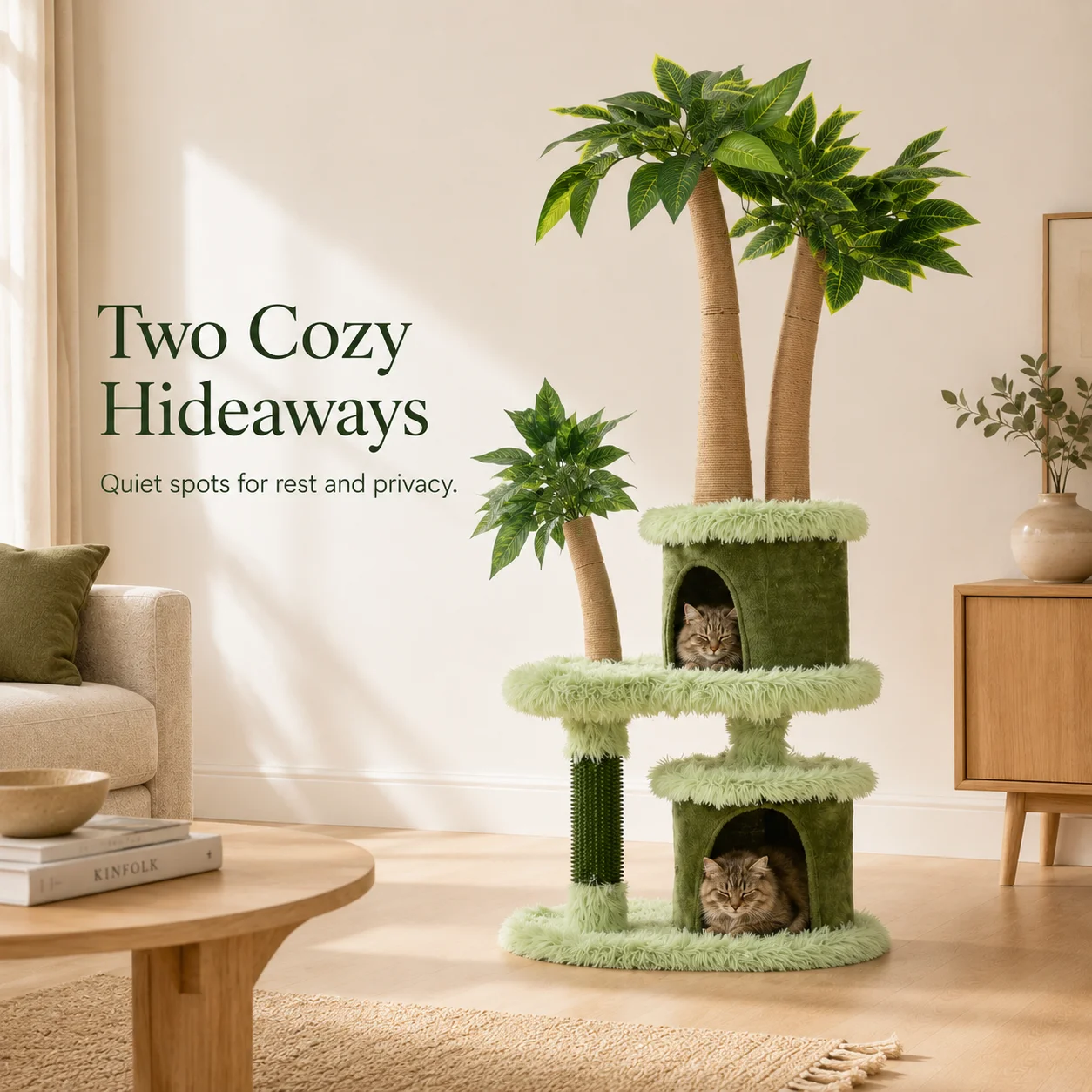 Mango Tree Cat Tree - Cozy Perch, Fun Platform & Scratching Post for Cats - Image 4