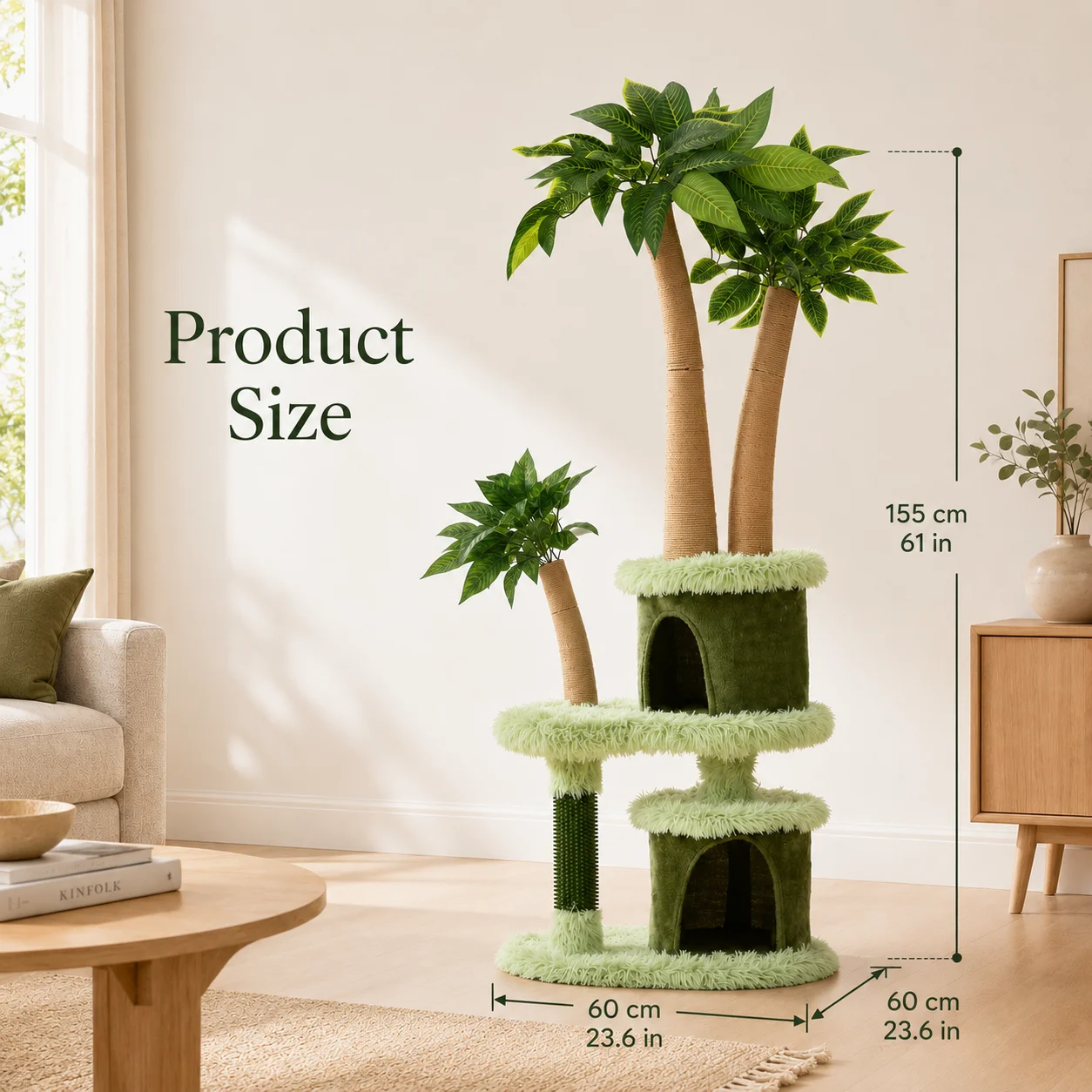 Mango Tree Cat Tree - Cozy Perch, Fun Platform & Scratching Post for Cats - Image 7