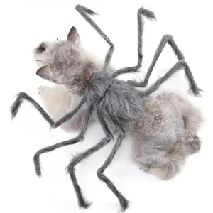 Halloween Pet Costume Big Spider Cosplay Outfit Funny Dress Up Clothes for Dogs Cats