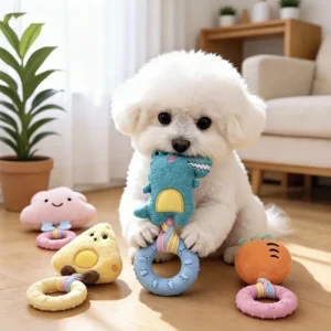 Durable Bite-Resistant Toy Plush Rubber Material Dog Toy Interactive Teeth Grinding Cleaning Pets Chew Toy Relief