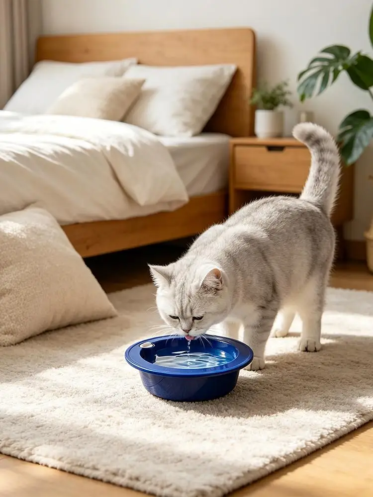 Water Injection Dog Cooling Bowls Cool Down Long Lasting Cooling Water Feeder Relieve Heat Cold Retention Pet Feeding Bowl Dog - Image 4