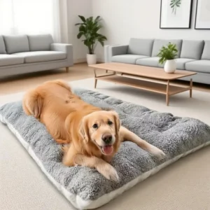 Extra Large Plush Dog Bed Sofa Thickened Super Soft Polyester Pet Mat Dog Crate Mat Bed For Small Medium Large Dog Bed 1