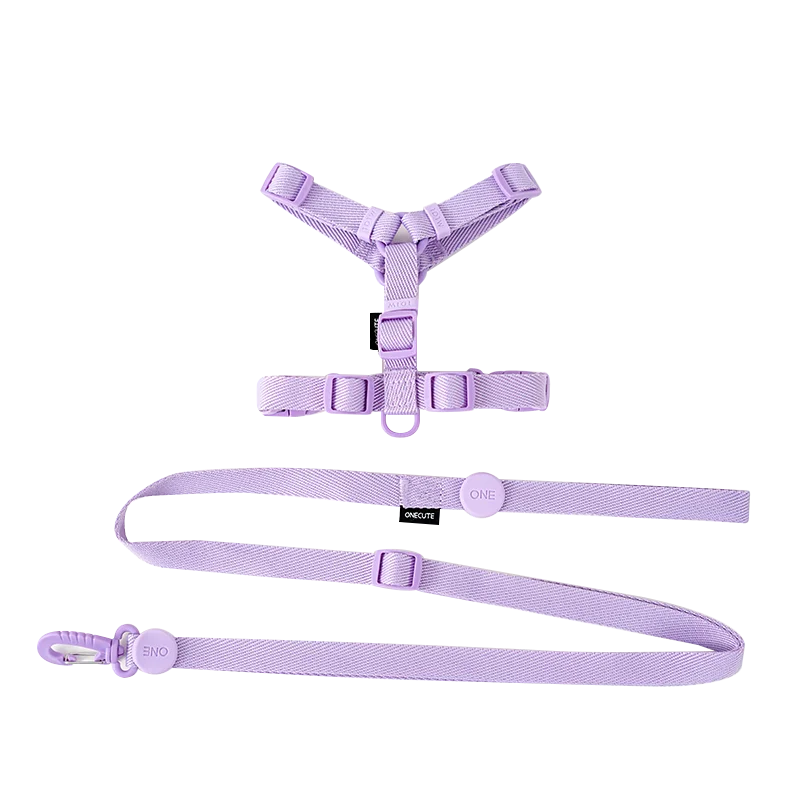 Adjustable Dog Harness Collar Leash Set Macarone Color, Reflective Small Dog Accessories for Puppy & Cat Supplies, Pet Walking - Image 5