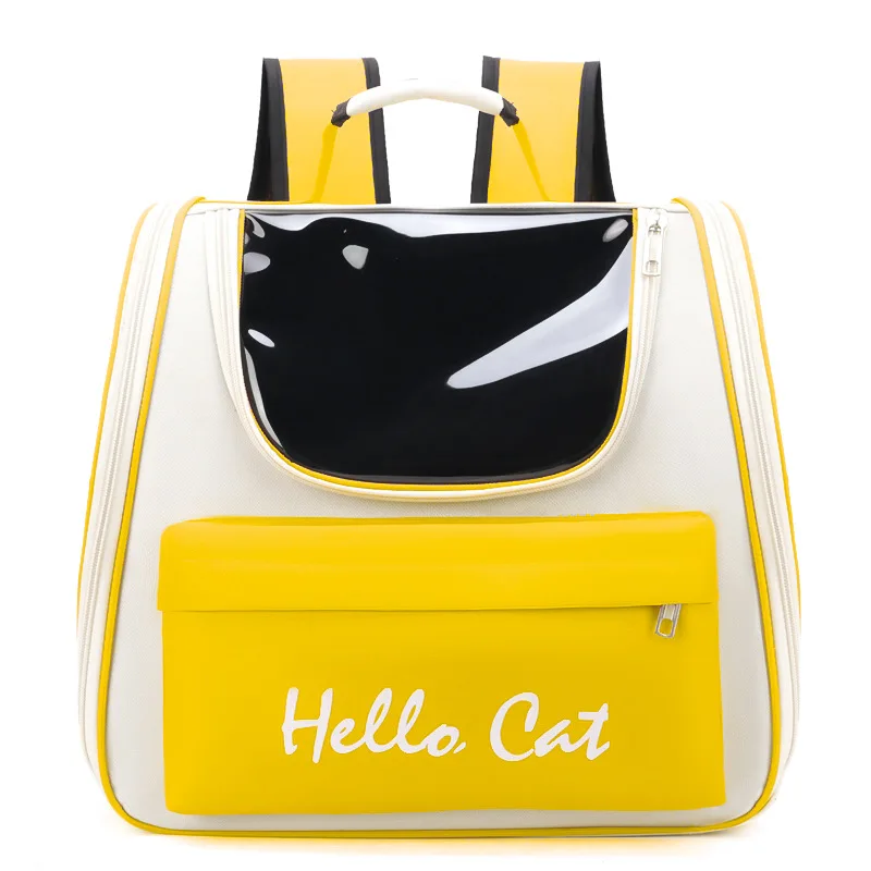 Stylish Foldable Pet Backpack, Breathable Comfort Shoulder Design, Portable Travel Carrier for Cats &Small Dogs - Image 4