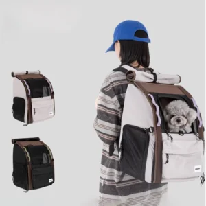Space Capsule Pet Double Shoulder Bag Cat Dog Bag Pet Outdoor Portable Cat Carrier Bag Large Capacity Backpack for Cats